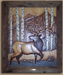 Elk in Stream